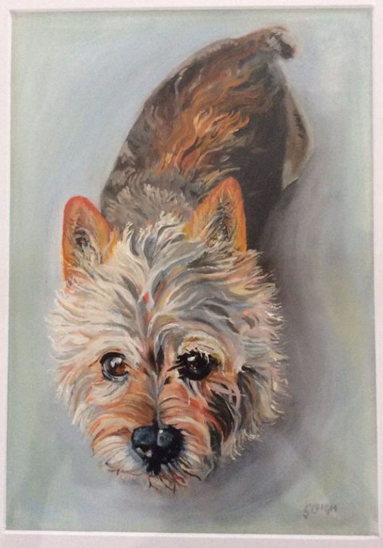 Dog Portrait Oil Painting